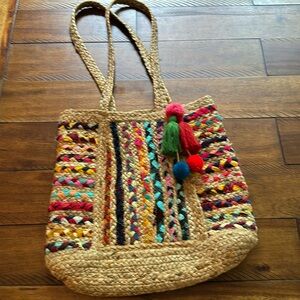 Jute shoulder bag